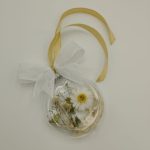 Glob de sticla cu flori uscate diametrul 8cm V01